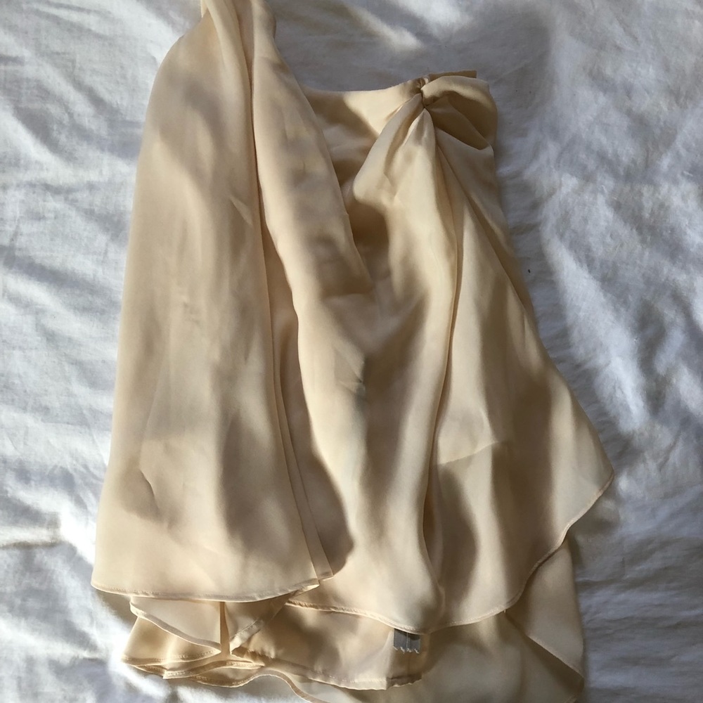 BCBGeneration one shoulder chiffon top size M